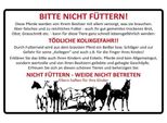 Vianmo Insegna In Legno 12X18 Cm Tiere Bitte Nicht FüTtern Pferde Verbot
