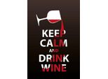 Vianmo Insegna In Legno 18X12 Cm Keep Calm And Drink Wine Geschenk