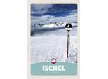 Vianmo Insegna In Legno 18X12 Cm Ischgl ÖStereich Schnee Berge