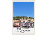 Vianmo Insegna In Legno 18X12 Cm Provence Frankreich Boote Stadt