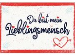 Vianmo Insegna In Legno 12X18 Cm Du Bist Mein Lieblingsmensch