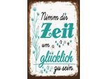Vianmo Insegna In Legno 18X12 Cm Nimm Dir Zeit Um GlüCklich GlüCk