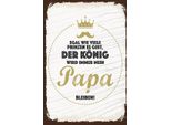 Vianmo Insegna In Legno 18X12 Cm Der KöNig Wird Immer Mein Papa