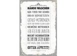 Vianmo Insegna In Legno 18X12 Cm HäNde Waschen Kein Toben Rennen
