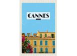 Vianmo Insegna In Legno 18X12 Cm Cannes France Frankreich Tourismus