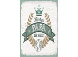 Vianmo Insegna In Legno 18X12 Cm Bester Papa Der Welt