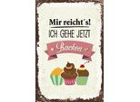 Vianmo Insegna In Legno 18X12 Cm Mir Reicht`S Ich Geh Jetzt Backen