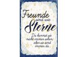 Vianmo Insegna In Legno 18X12 Cm Freunde Wie Sterne Sind Immer Da