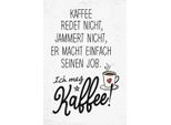 Vianmo Insegna In Legno 18X12 Cm Kaffee Redet Nicht, Jammert Nicht