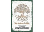 Vianmo Insegna In Legno 18X12 Cm Wir Sind Familie Alles Zusammen