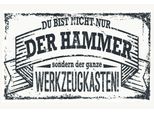 Vianmo Insegna In Legno 12X18 Cm Du Bist Nicht Nur Der Hammer