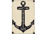 Vianmo Insegna In Legno 18X12 Cm Freunde Anker Trost Halt Sicherheit