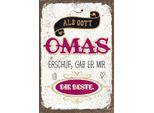 Vianmo Insegna In Legno 18X12 Cm Gott Gab Mir Die Beste Oma