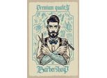 Vianmo Insegna In Legno 18X12 Cm Barbershop Premium Quality
