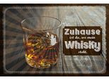 Vianmo Insegna In Legno 12X18 Cm Zuhause Ist Da, Wo Mein Whisky