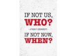 Vianmo Insegna In Legno 18X12 Cm John Kennedy If Not Us Who If Not