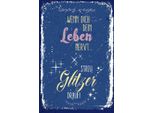 Vianmo Insegna In Legno 18X12 Cm Glitzer Wenn Dich Dein Leben Nervt