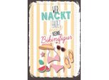 Vianmo Insegna In Legno 18X12 Cm Wer Nackt Badet Keine Bikinifigur