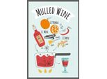 Vianmo Insegna In Legno 18X12 Cm Mulled Wine Orange Wine Anise