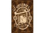 Vianmo Insegna In Legno 18X12 Cm Gentlemen`S Club Whiskey & Cigars
