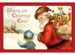 Vianmo Insegna In Legno 12X18 Cm Weihnachtsmann Santa Claus Christmas
