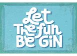 Vianmo Insegna In Legno 12X18 Cm Alkohol Let The Fun Be Gin