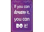 Vianmo Insegna In Legno 30X20 Cm If You Can Dream It You Can Do