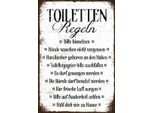 Vianmo Insegna In Legno 30X20 Cm Toiletten Regel Bitte Hinsetzen