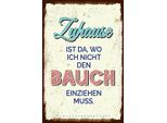 Vianmo Insegna In Legno 18X12 Cm Zuhause Wo Nicht Bauch Einziehen