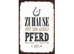 Vianmo Insegna In Legno 18X12 Cm Zuhause Ist Wo Mein Pferd Ist