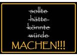 Vianmo Insegna In Legno 20X30 Cm Sollte HäTte KöNnte WüRde Machen