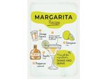 Vianmo Insegna In Legno 18X12 Cm Margarita Recipe Orange Lime