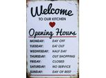 Vianmo Insegna In Legno 30X20 Cm Welcome To Our Kitchen Opening