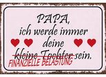 Vianmo Insegna In Legno 20X30 Cm Papa Deine Tochter Herzen