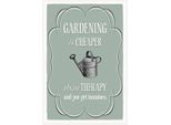 Vianmo Insegna In Legno 30X20 Cm Gardening Is Cheaper Therapy