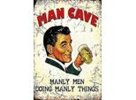 Vianmo Insegna In Legno 30X20 Cm Man Cave Manly Men Manly Things