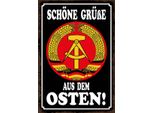 Vianmo Insegna In Legno 30X20 Cm SchöNe GrüßE Aus Dem Osten