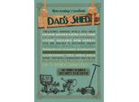 Vianmo Insegna In Legno 30X20 Cm Dad´S Shed Open Evening Weekends
