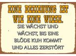 Vianmo Insegna In Legno 20X30 Cm Eine Beziehung Wie Eine Wiese