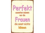 Vianmo Insegna In Legno 30X20 Cm Perfekt Aussehen Nur Frauen Die