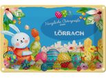 Vianmo Insegna Di Latta 12X18 Cm OstergrüßE LÖRrach