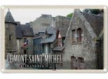 Vianmo Insegna Di Latta 12X18 Cm Le Mont-Saint-Michel Frankreich Altstadt