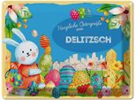 Vianmo Insegna Di Latta 30X40 Cm Ostern OstergrüßE Delitzsch