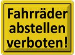 Vianmo Insegna Di Latta 30X40 Cm FahrräDer Abstellen Verboten