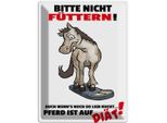 Vianmo Insegna Di Latta 40X30 Cm Bitte Nicht FüTtern Pferd DiäT