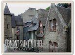 Vianmo Insegna Di Latta 30X40 Cm Le Mont-Saint-Michel Frankreich Altstadt