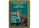 Vianmo Insegna Di Latta 40X30 Cm Hunde Kommen Wenn Katzen Kommen