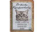 Vianmo Insegna Di Latta 40X30 Cm Britische Kurzhaarkatze