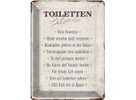 Vianmo Insegna Di Latta 40X30 Cm Toiletten Regeln Haus