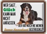 Vianmo Insegna Di Latta 30X40 Cm Wer Sagt GlüCk Berner Sennenhund